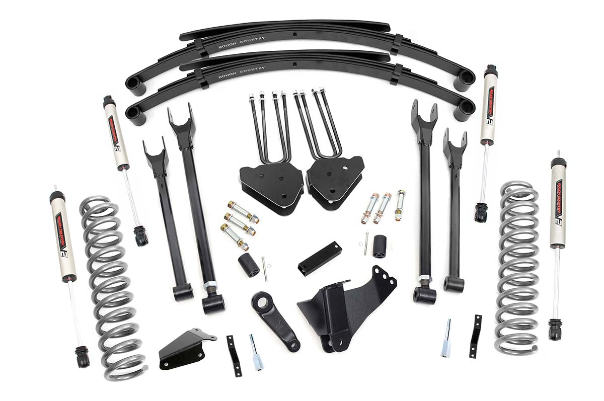 05-07 Ford F-250/F-350 Super Duty 4WD 8 Inch Lift Kit | 4 Link | RR Springs - Rough Country