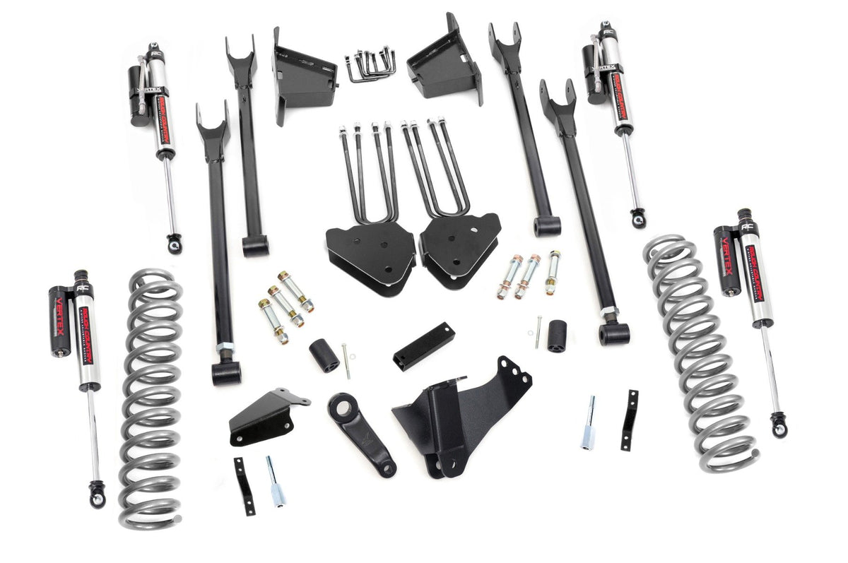05-07 Ford F-250/F-350 Super Duty 4WD 8 Inch Lift Kit | 4 Link | Rear Blocks - Rough Country