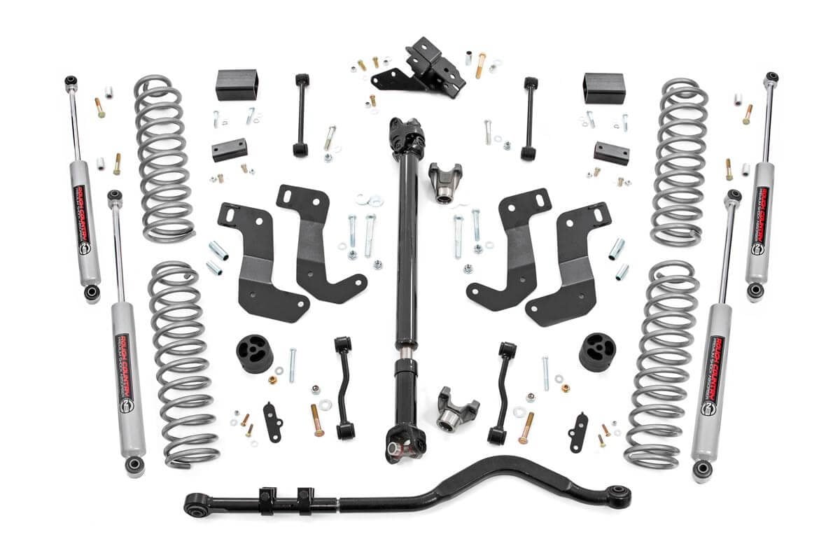24-26 Jeep Wrangler JL 4WD 3.5 Inch Lift Kit | C/A Drop | FR D/S - Rough Country