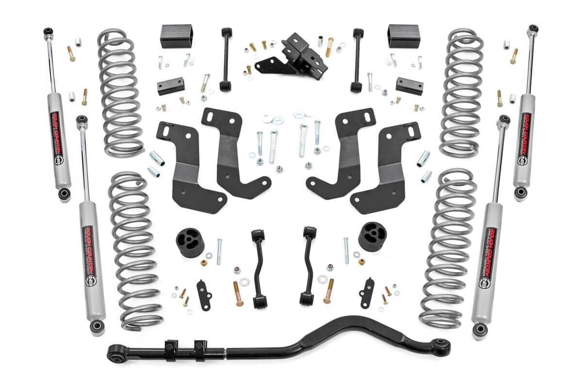 24-26 Jeep Wrangler JL 4WD 3.5 Inch Lift Kit | C/A Drop | 2-Door - Rough Country