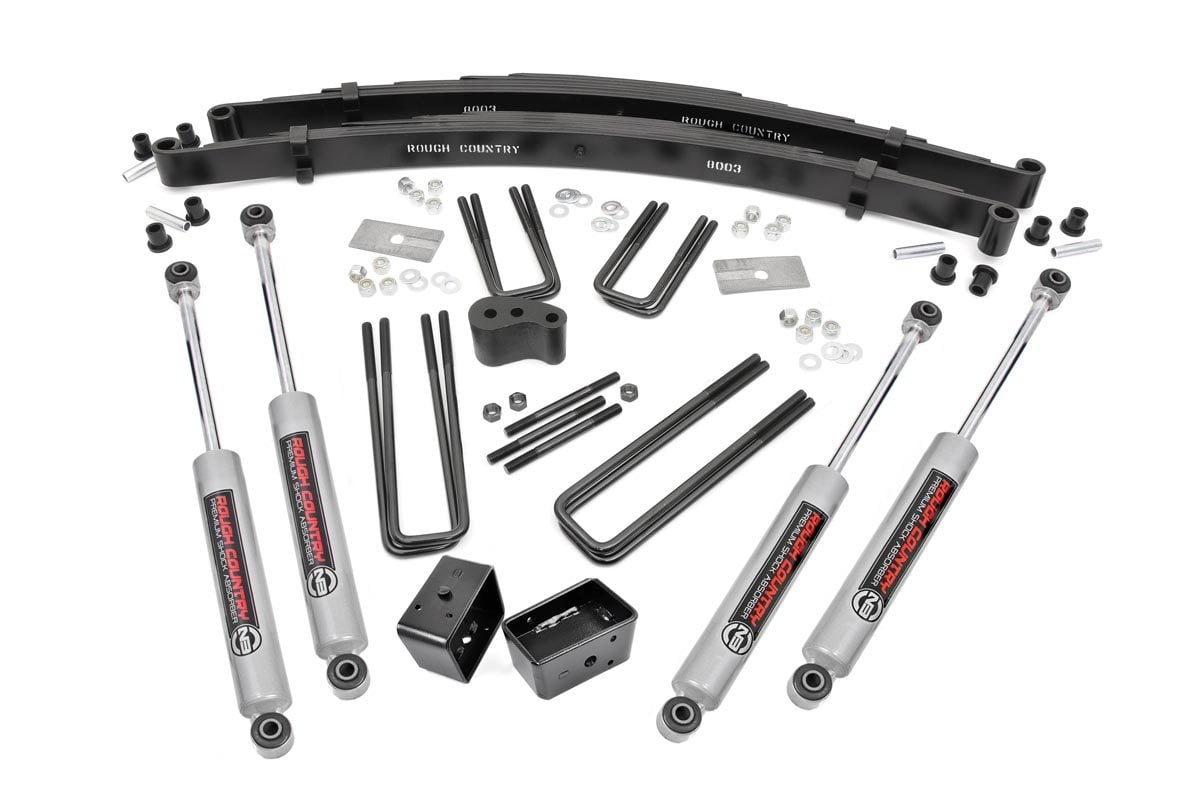 78-80 Dodge W200 Truck/W300 Truck 4WD D44 4 Inch Lift Kit | Rear Blocks - Rough Country
