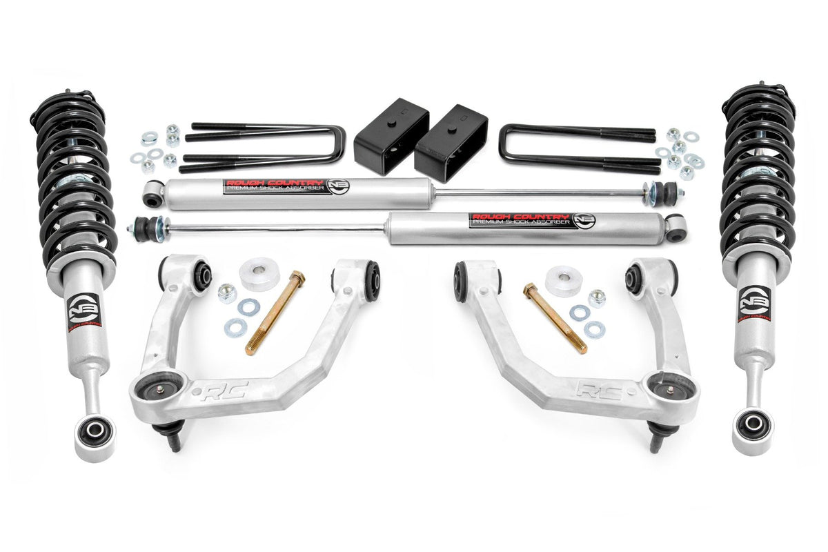 05-23 Toyota Tacoma 2WD/4WD 3.5 Inch Lift Kit w/ Rear Blocks - Rough Country