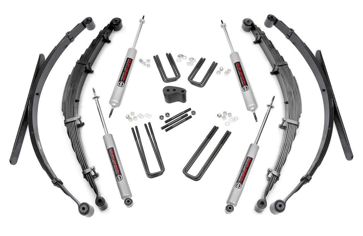 77-79 Ford F-250 4WD 4 Inch Lift Kit | Rear Springs - Rough Country