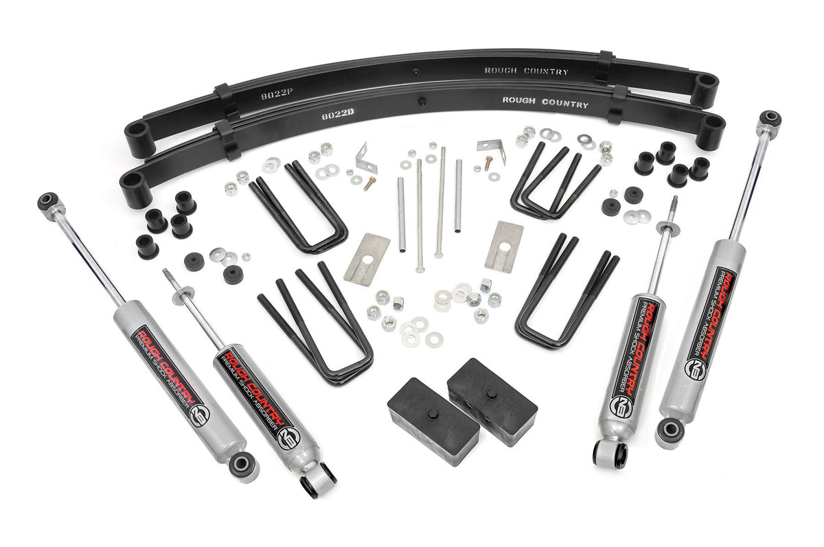 84-85 Toyota Truck 4WD 3 inch Lift Kit | Rear Blocks - Rough Country