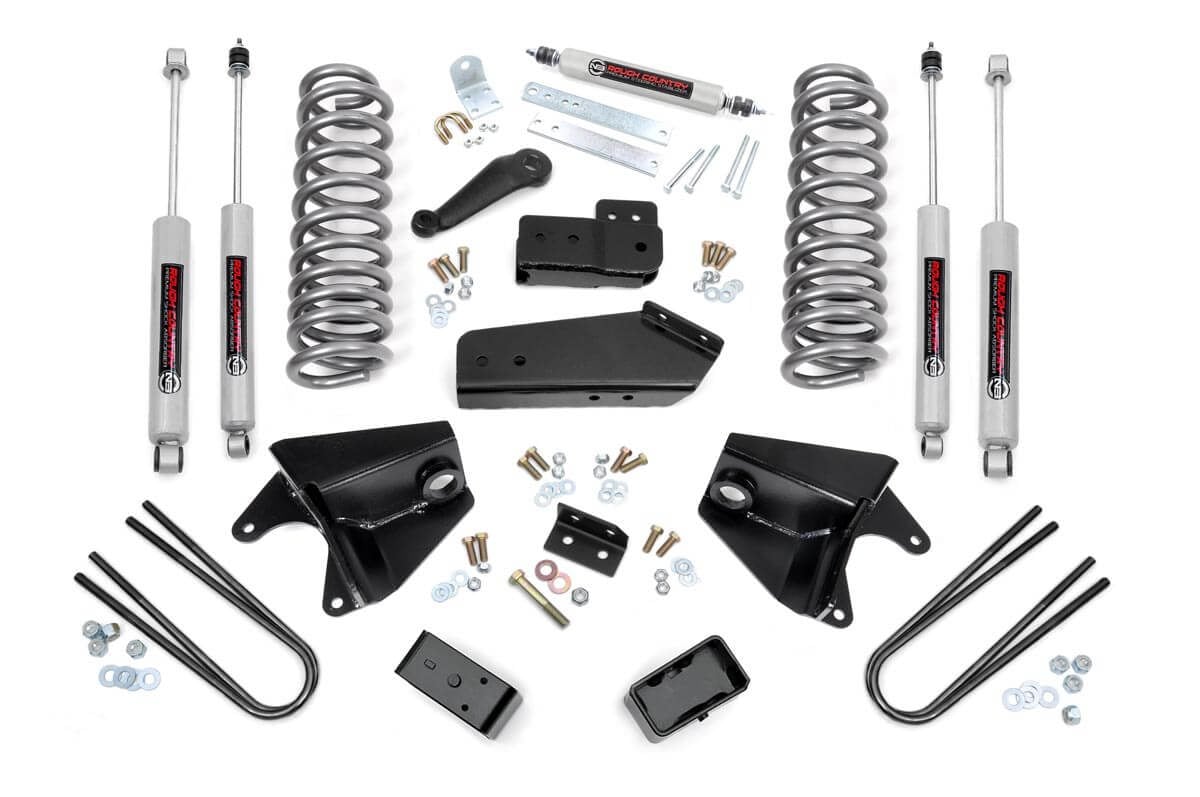80-96 Ford Bronco 4WD 4 Inch Lift Kit | Rear Blocks - Rough Country