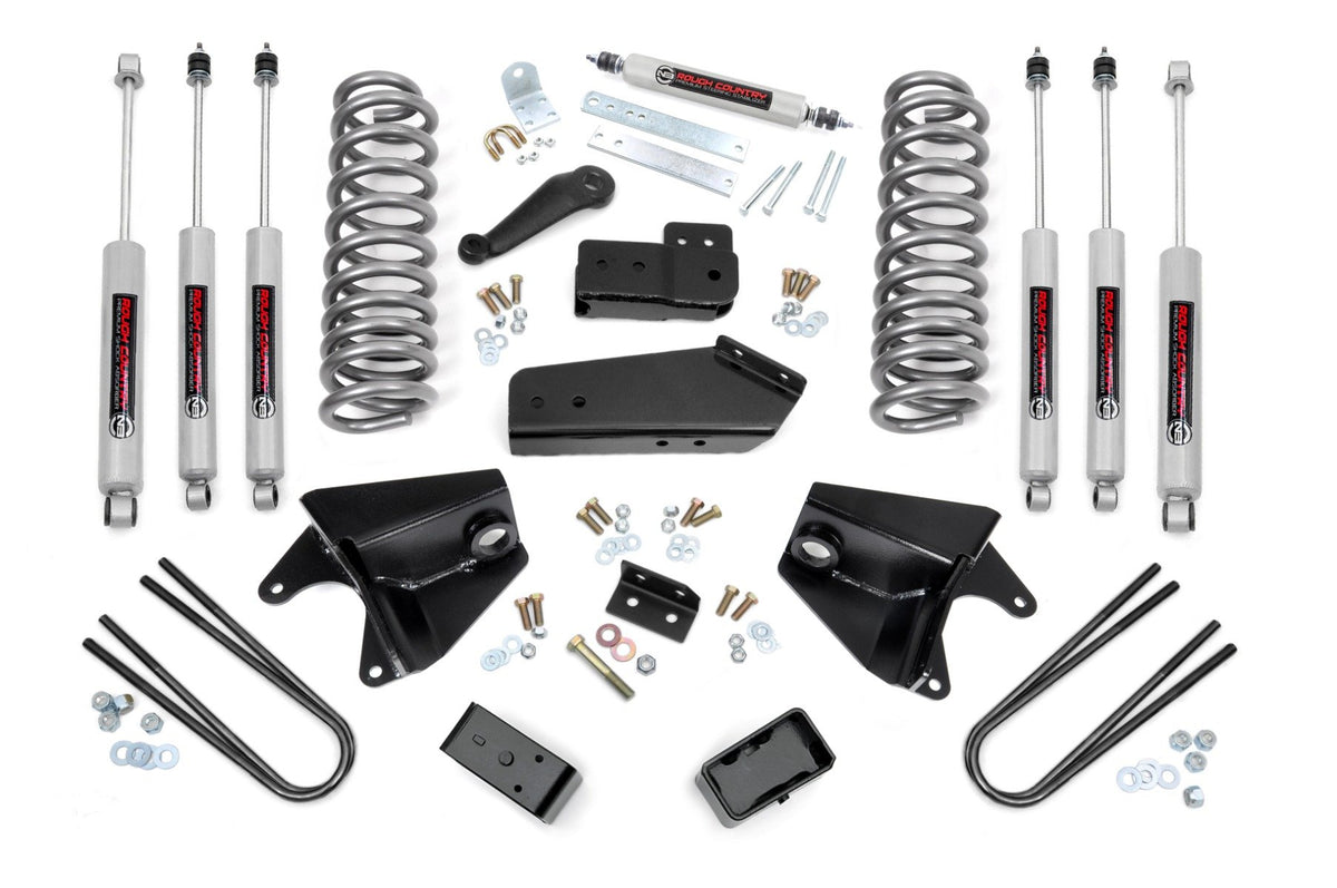 80-96 Ford F-150 4WD 4 Inch Lift Kit | Quad Front Shocks - Rough Country