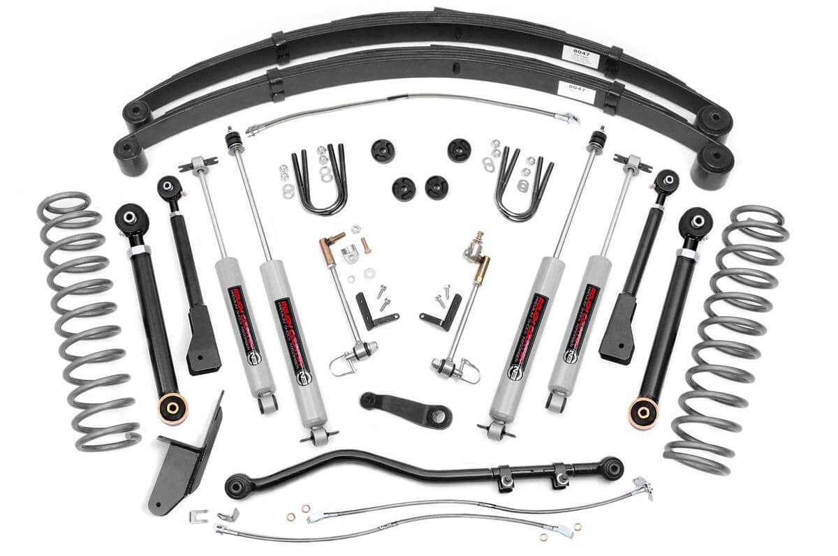 84-01 Jeep Cherokee XJ 2WD/4WD 4.5 Inch Lift Kit | RR Springs | X-Series - Rough Country