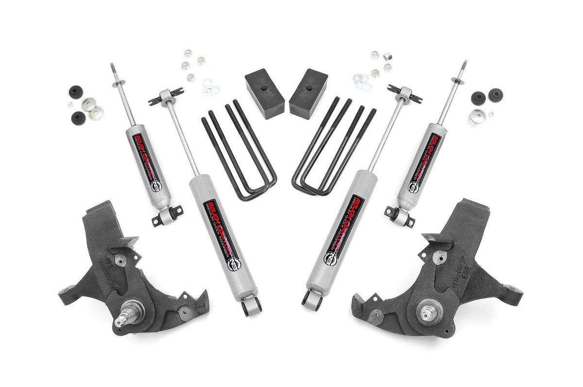 88-99 Chevy C1500/K1500 Pickup Extended Ca/Half-Ton SUV 4 Inch Lift Kit - Rough Country
