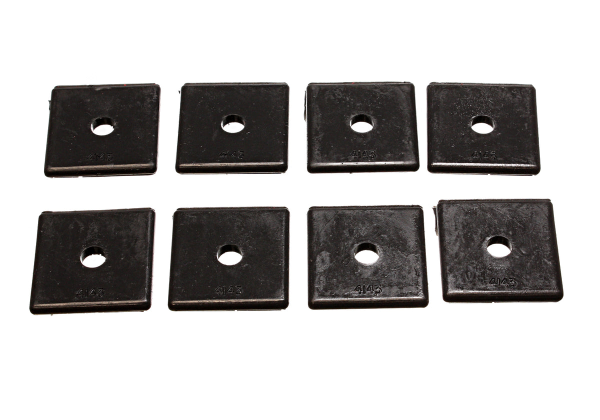 Energy Suspension 2 in. SQ x 7 / 16 in. ID x 1 / 4 in. H Universal Leaf Spring Pad