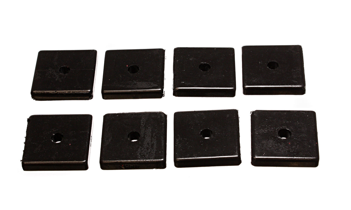 Energy Suspension 2 1 / 16 in. SQ x 3 / 8 in. ID x 7 / 16 in. H Universal Leaf Spring Pad