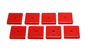 Energy Suspension 2 1 / 16 in. SQ x 3 / 8 in. ID x 7 / 16 in. H Universal Leaf Spring Pad