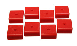 Energy Suspension 2 1 / 16 in. SQ x 3 / 8 in. ID x 15 / 16 in. H Universal Leaf Spring Pad
