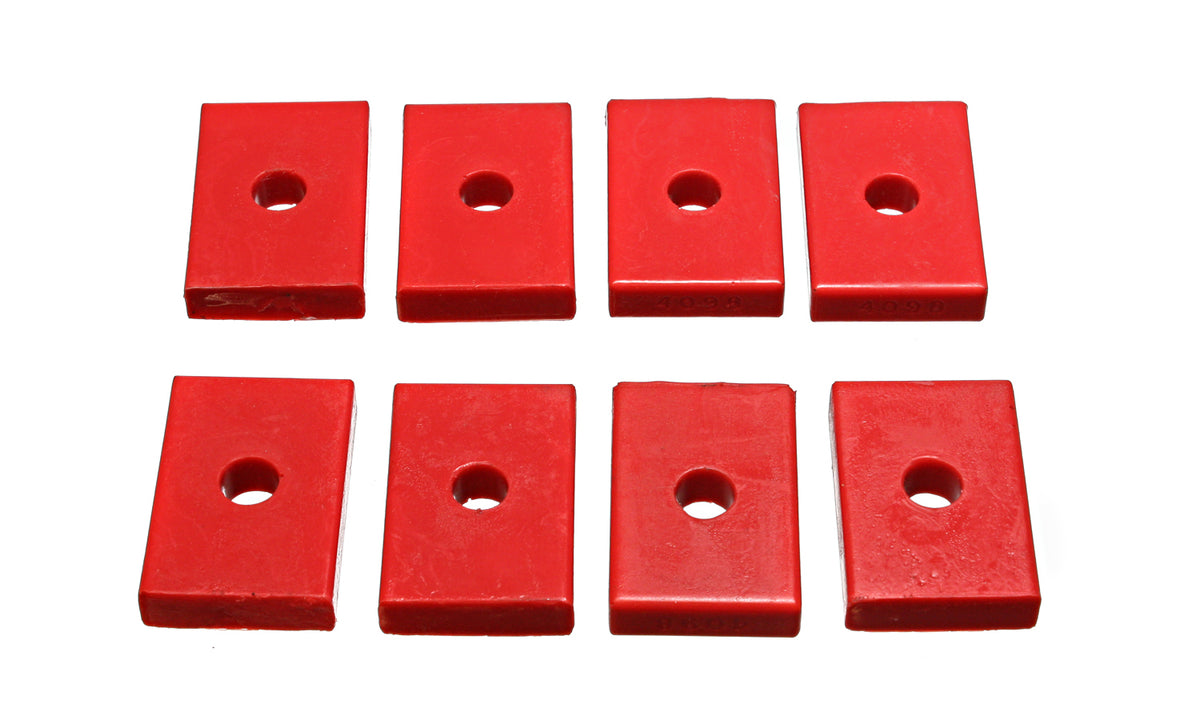 Energy Suspension 2 7 / 16 in. L x 1 5 / 8 in. W x 15 / 32 in. ID x 1 / 2 in. H Universal Leaf Spring Pad