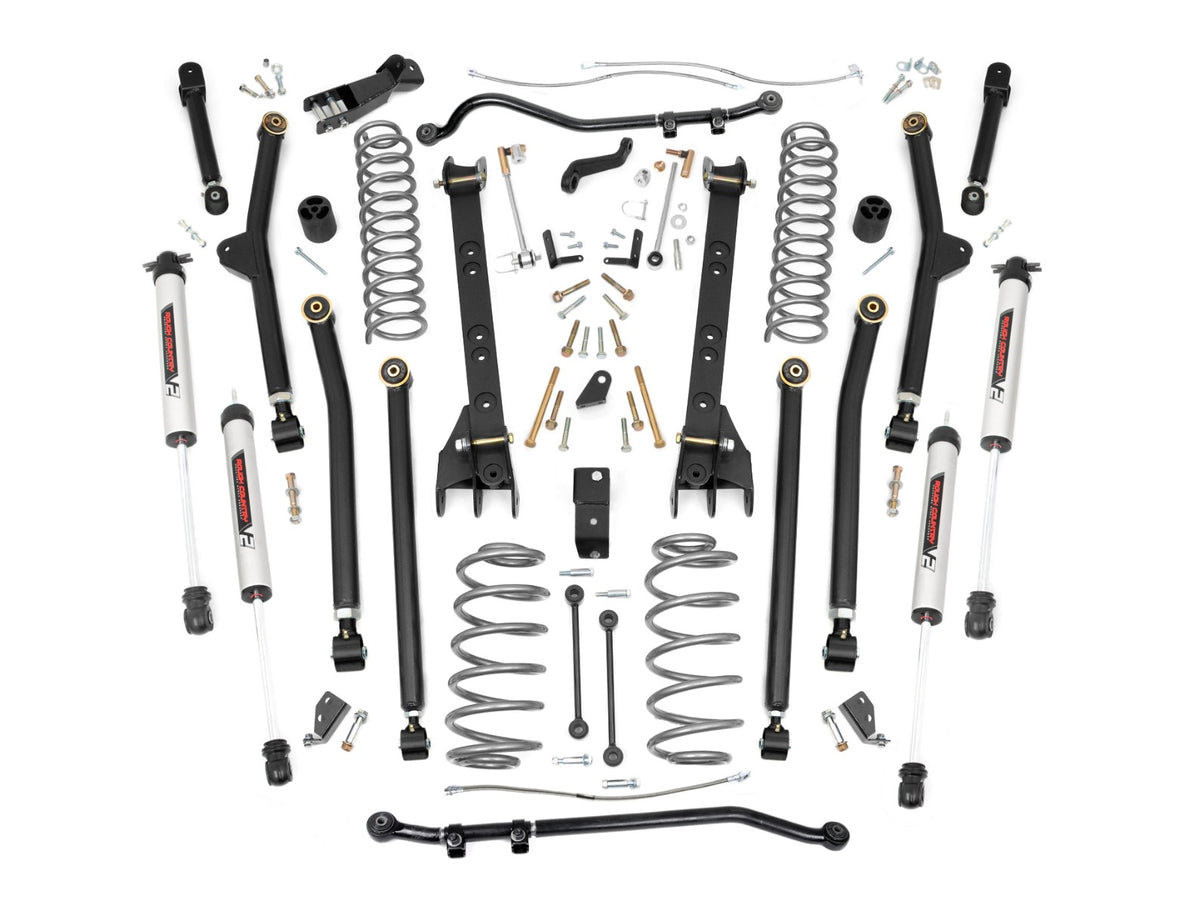 97-06 Jeep Wrangler TJ 4WD 4 Inch Lift Kit | Long Arm - Rough Country
