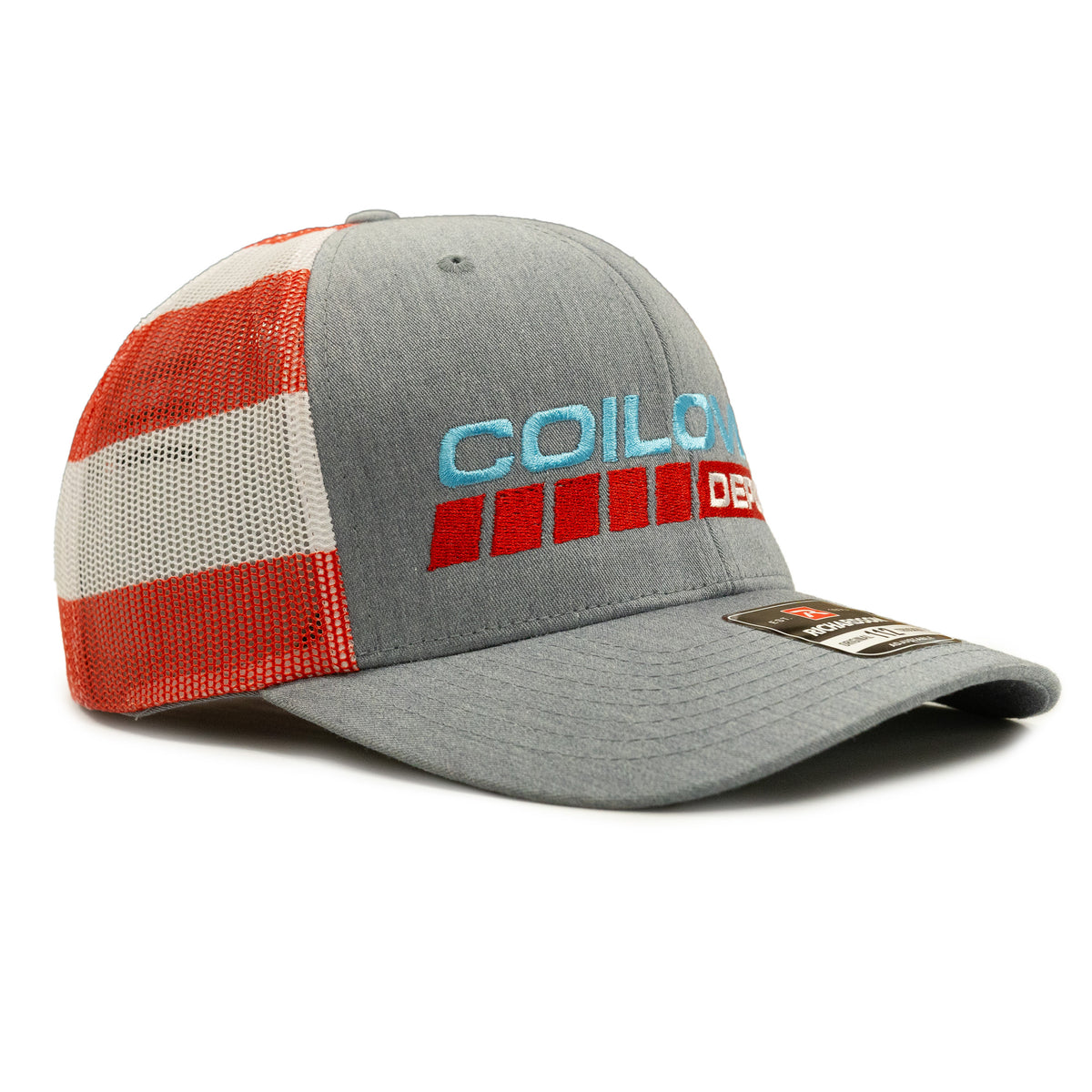 Coilover Depot Red White and Blue Trucker Hat