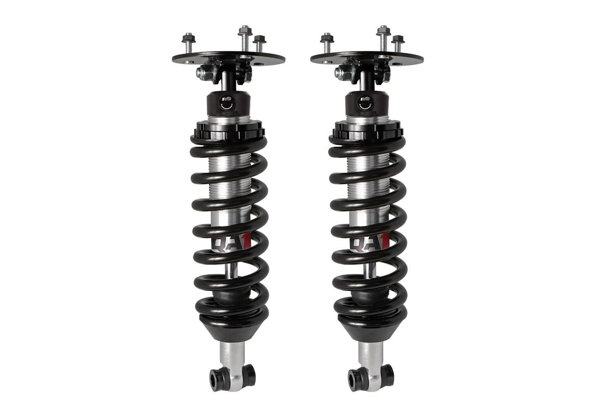 QA1 Pro Coil Shock Kit | 2003-2011 Ford Crown Victoria (Front) - Single Adjustable, 9" Spring, 450 lb/in, 1/2" Bolt Hole, Bearing