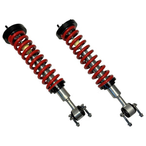 Freedom Off-Road 1-4 Inch Adjustable Coilovers/3 Inch Rear Blocks w/ U Bolts/Shocks and Front Upper Control Arms 15-20 Ford F-150