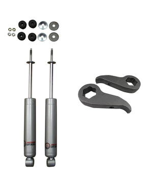 Freedom Off-Road 1 Inch-3 Inch Leveling Kit Torsion Keys and Front Shocks 11-19 Silverado/Sierra 2500 HD/3500 HD