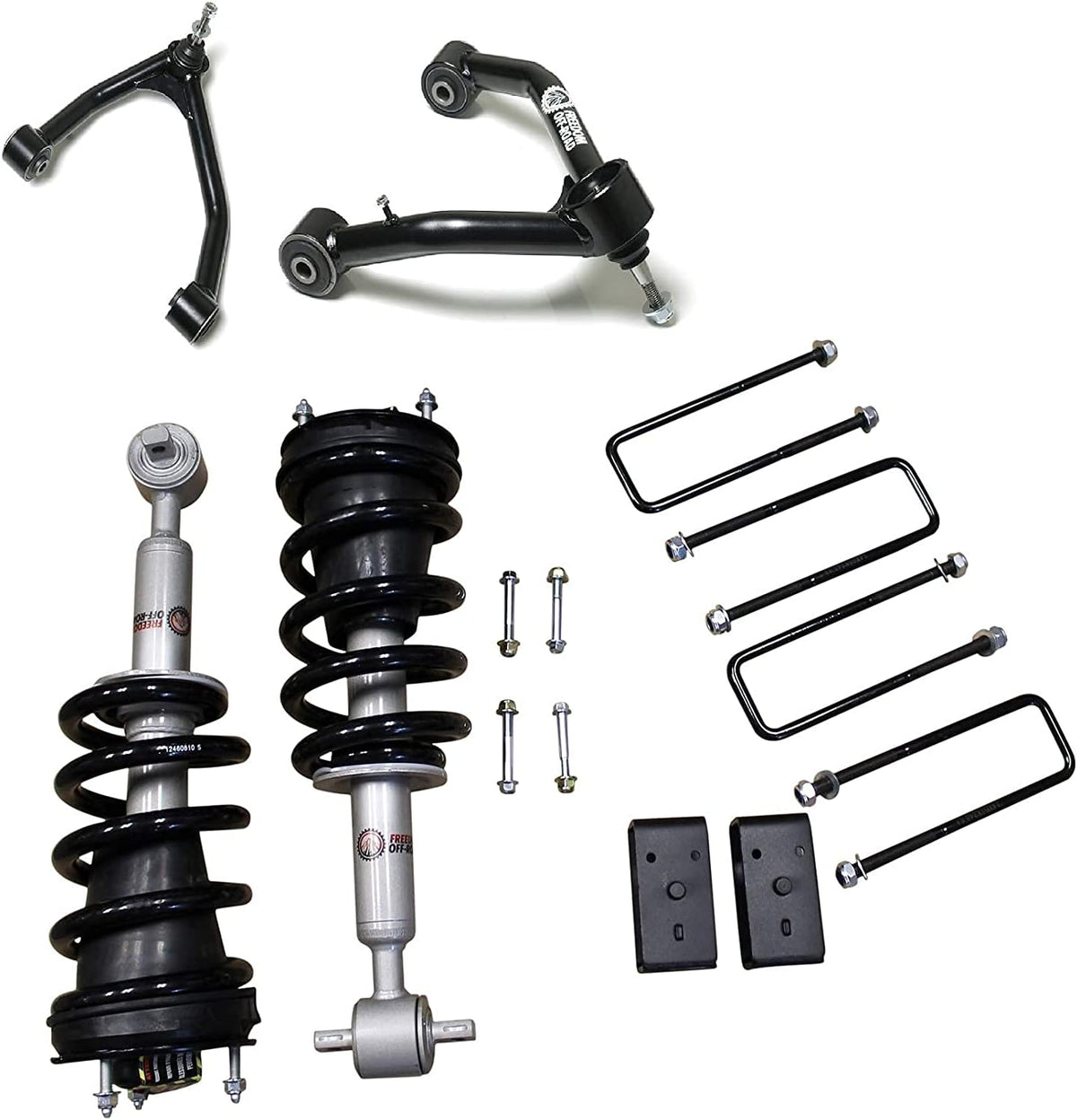 Freedom Off-Road 3 Inch Front Lift Struts w/ Rear Blocks and Control Arms