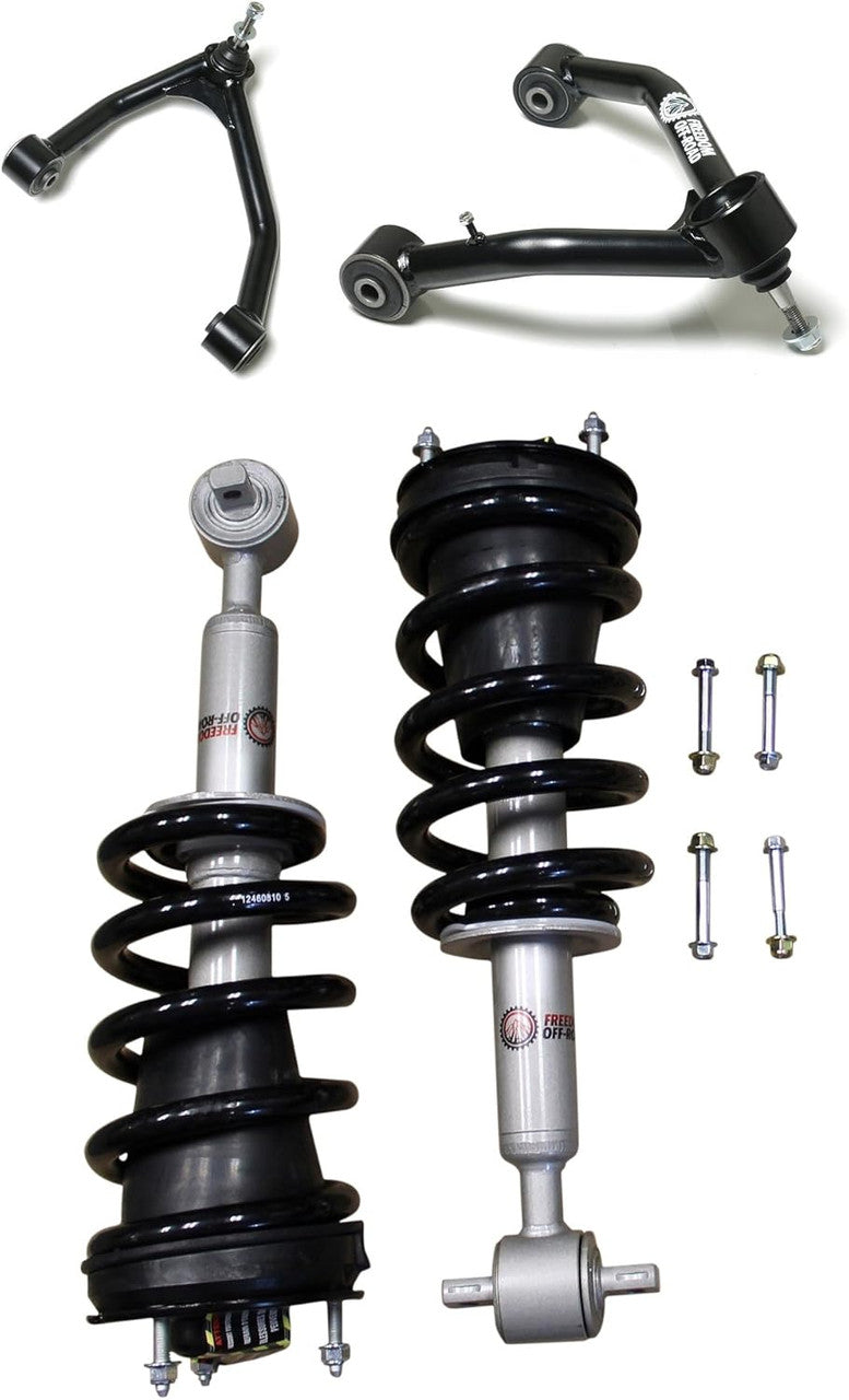 Freedom Off-Road 3 Inch Front Lift Struts w/ Front Upper Control Arms 14-20 Chevy/GMC 1500