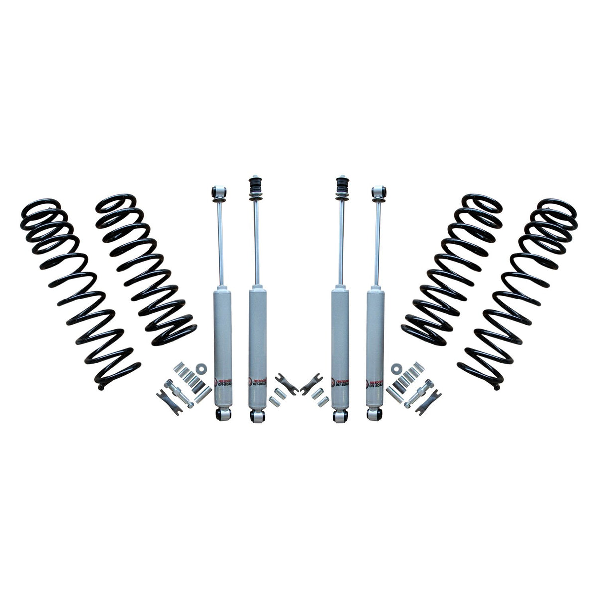 97-06 Jeep Wrangler TJ Freedom Off-Road 2.5 Inch Front / 2.5 Inch Rear Lift Springs with Shocks
