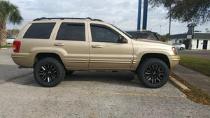 99-04 Jeep Grand Cherokee Freedom Off-Road 2.5 Inch Front / 2.0 Inch Rear Lift Springs with Shocks