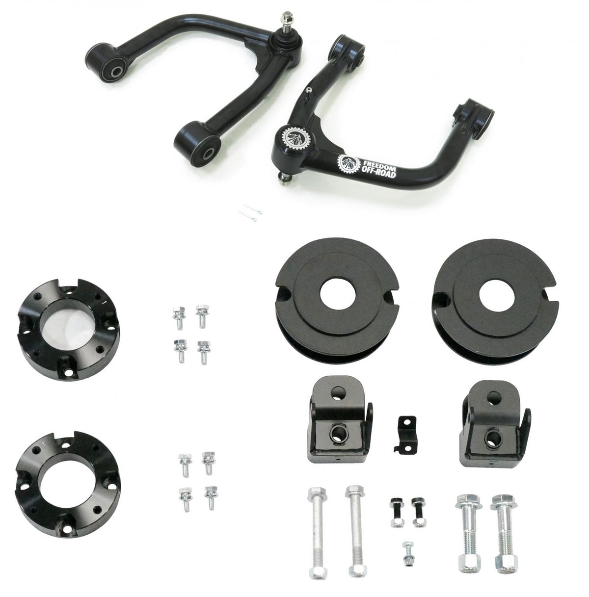 Freedom Off-Road 3 Inch Front 2 Inch Rear Lift Kit w/ Shock Extenders and Front Upper Control Arms 2022-Present Toyota Tundra