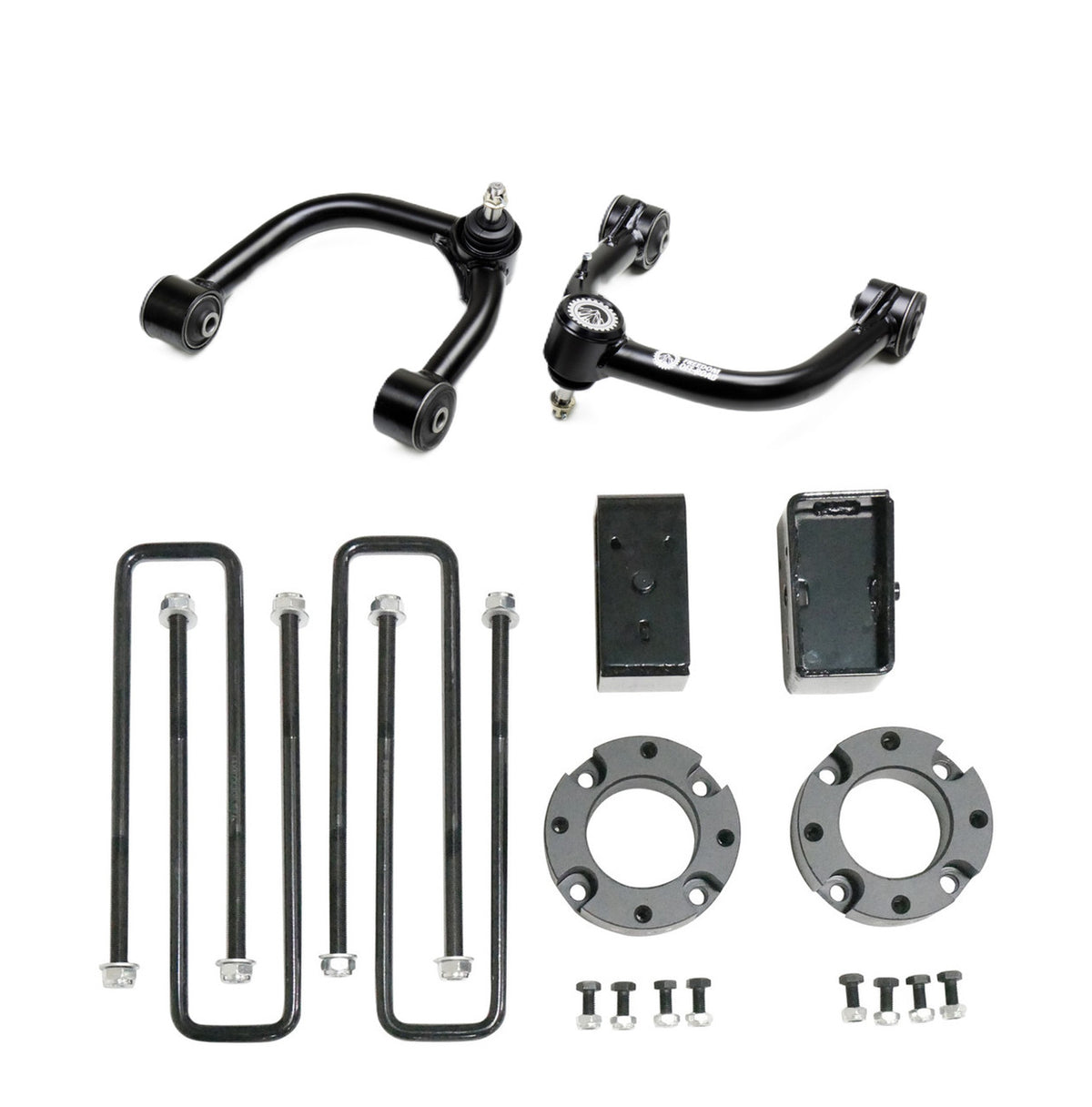 Freedom Off-Road 3 Inch Lift Kit Front Spacers w/ Rear Blocks and Control Arms 05-23 Toyota Tacoma