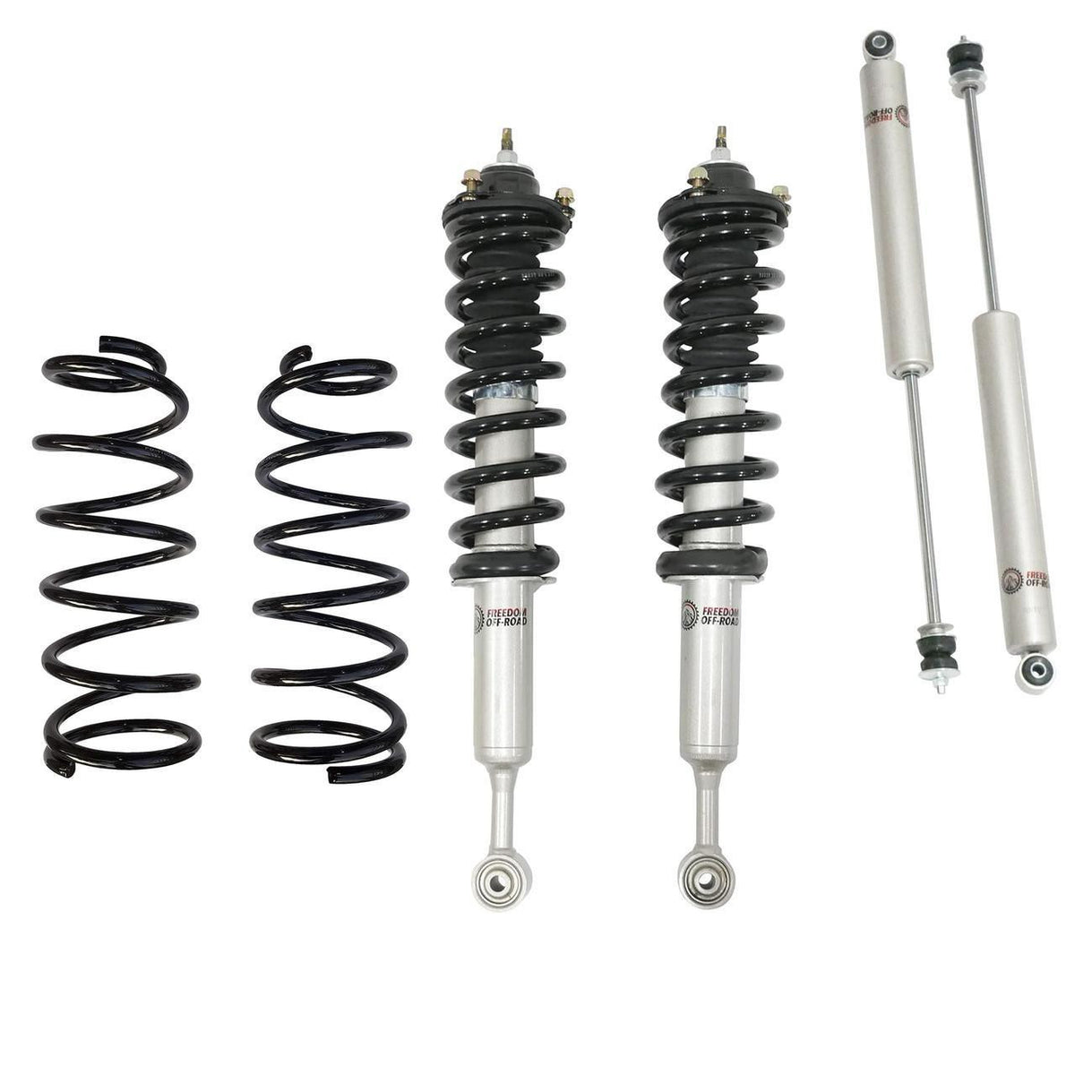 Freedom Off-Road Front 2 Inch Lift Struts w/ Rear 2 Inch Lift Springs and Shocks 2003-2024 Toyota 4Runner/Toyota GX470/Toyota GX460/Toyota FJ Cruiser