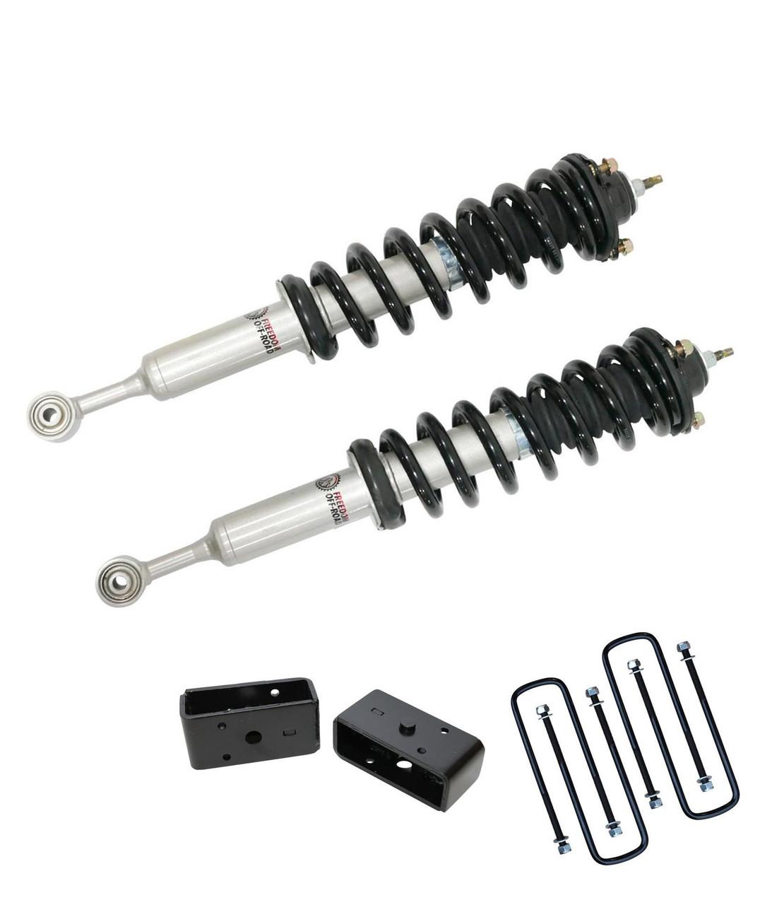 Freedom Off-Road Front 3.5 Inch Lift Struts w/ Rear 3 Inch Blocks 2005-2023 Toyota Tacoma