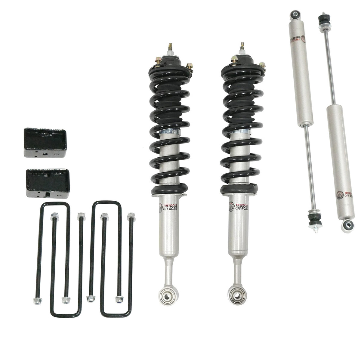 Freedom Off-Road 3 Inch Lift Kit Front Struts w/ Rear Blocks and Shocks for 07-21 Tundra