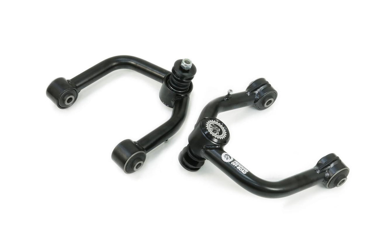 Freedom Off-Road Front 3.5 Inch Lift Struts w/ Rear 3 Inch Blocks, Shocks, and Front Upper Control Arms 2000-2006 Toyota Tundra
