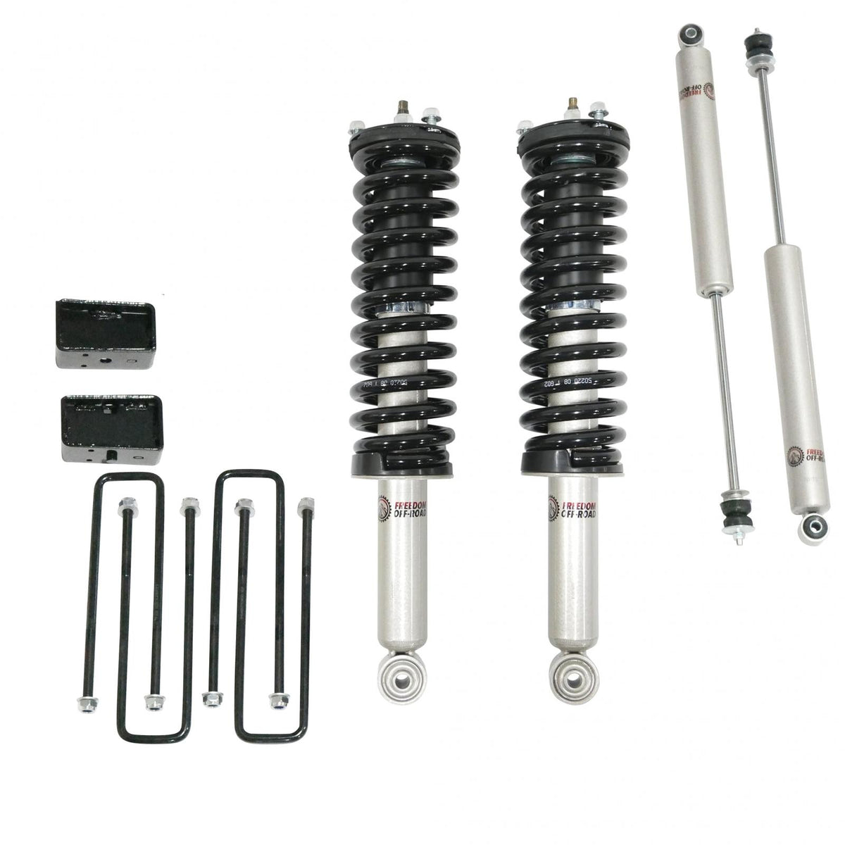 Freedom Off-Road 3 Inch Lift Kit Front Struts w/ Rear Blocks and Shocks 96-04 Toyota Tacoma