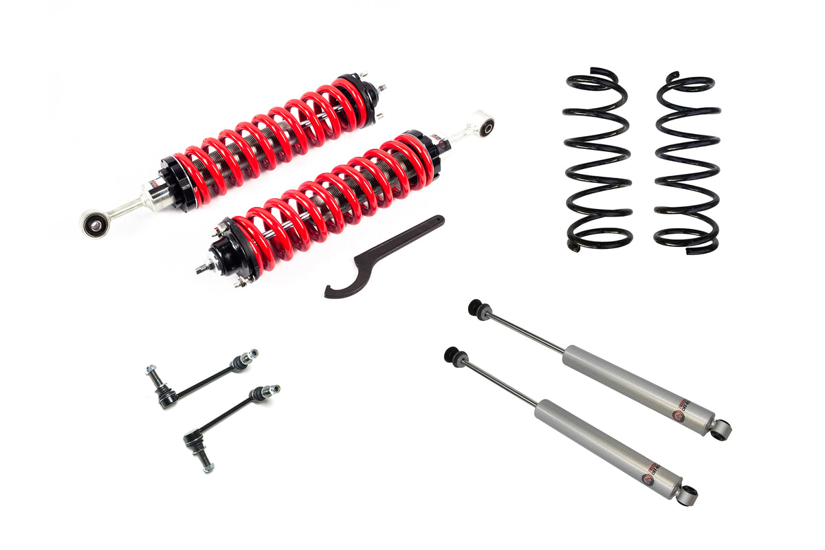 03-23 Toyota 4Runner Freedom Off-Road 2.5-5 Inch Adjustable Coilovers 3 Inch Rear Lift Springs and Shocks