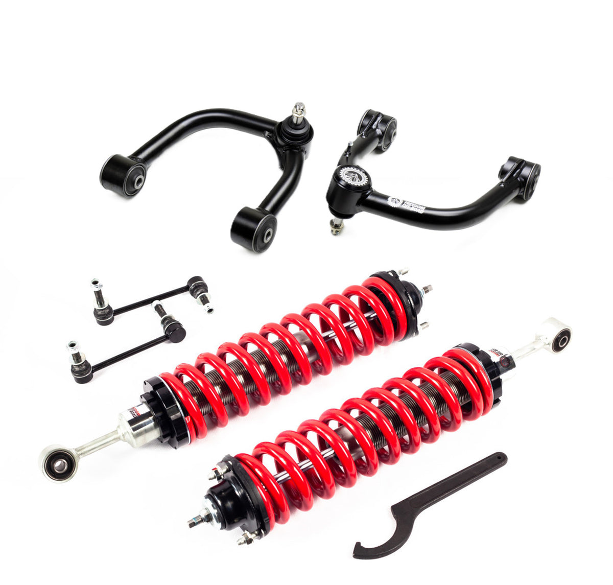 05-23 Toyota Tacoma Freedom Off-Road 2.5-5 Inch Coilovers and Front Upper Control Arms