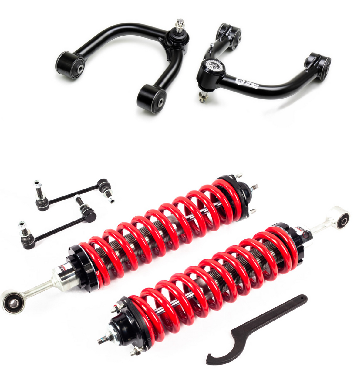 03-24 Toyota 4Runner Freedom Off-Road 2.5-5 Inch Coilovers and Front Upper Control Arms