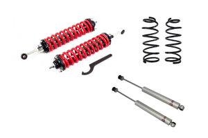 96-02 Toyota 4Runner Freedom Off-Road 1-4 Inch Adjustable Coilovers 2 Inch Rear Lift Springs and Rear Shocks