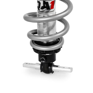 QA1 Pro Coil Shock Kit | 1967-1973 Ford Mustang (Front) - Single Adjustable, 10" Spring, 500 lb/in, Style C, 1/2" Bolt Hole, Bushing
