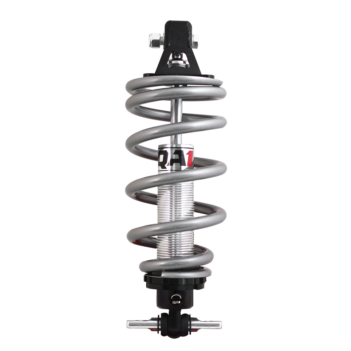 QA1 Pro Coil Shock Kit | 1967-1973 Ford Mustang (Front) - Single Adjustable, 10" Spring, 400 lb/in, Style C, 1/2" Bolt Hole, Bushing