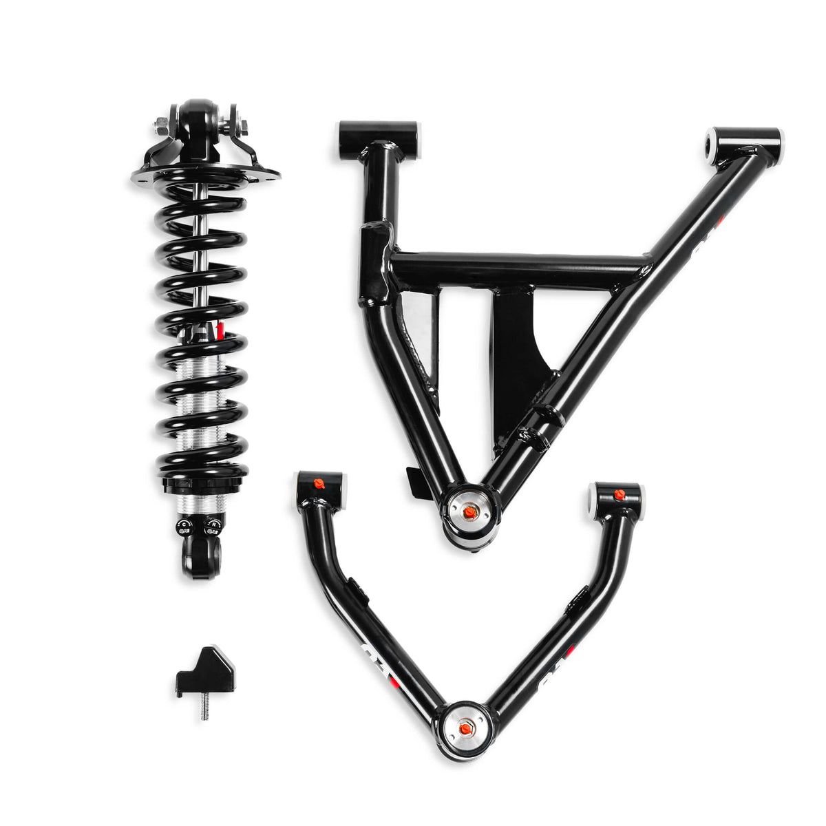 QA1 Front Coilover Kit | 1999-2006 Chevrolet Silverado 1500 - Double Adjustable, 700 lb/in Spring, 5-7" Drop