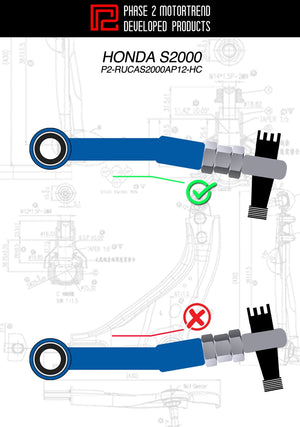 00-09 Honda S2000 Phase 2 Motortrend REAR UPPER CONTROL ARMS