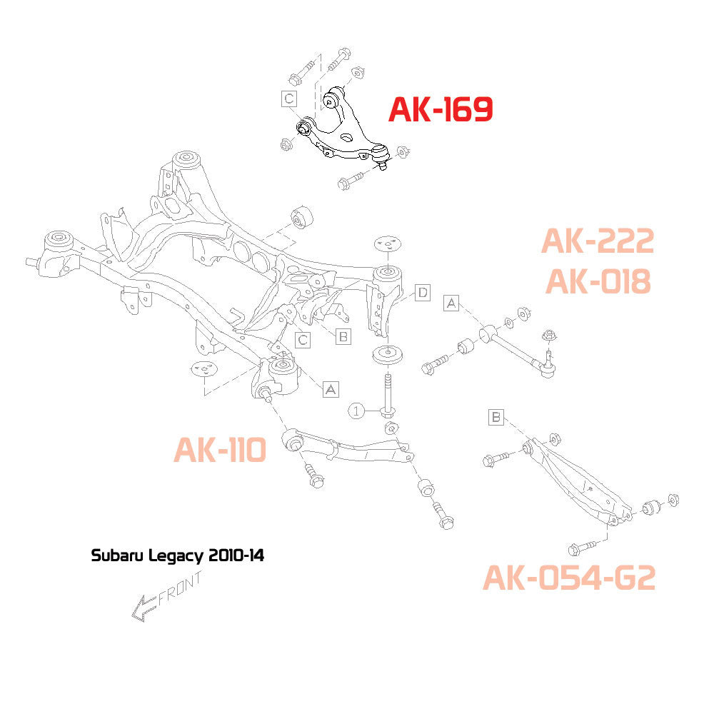 15-21 Subaru STi Godspeed Rear Upper Camber Arms