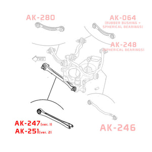 05-UP Dodge Charger Godspeed Rear Trailing Arms