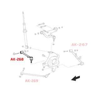 01-06 Lexus LS430 Godspeed Adjustable Rear Toe Arms