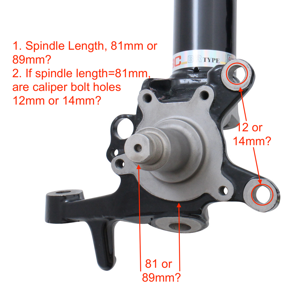 97-01 Infiniti Q45 w/Spindle BC Racing Coilovers - BR Type