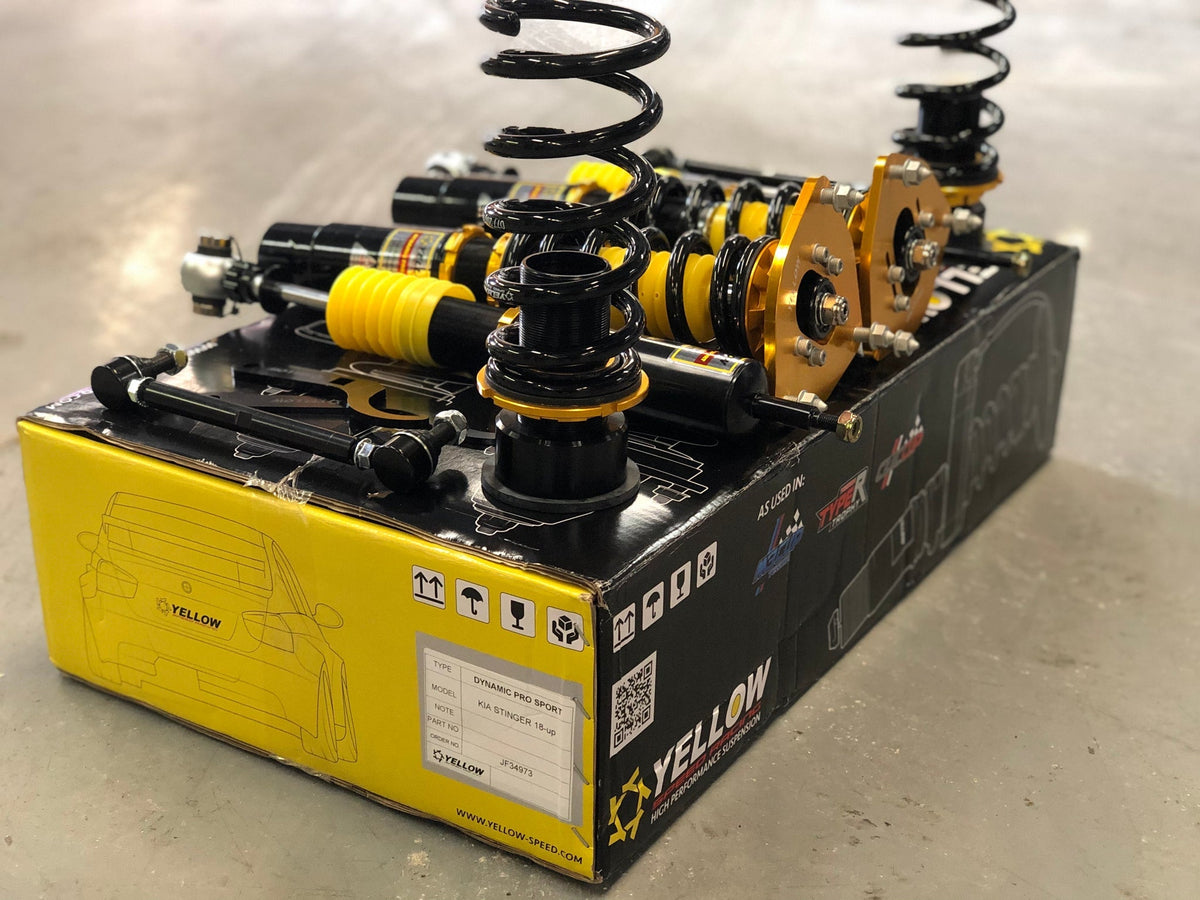 17+ Genesis G70 Yellow Speed Racing Coilovers- Dynamic Pro Sport