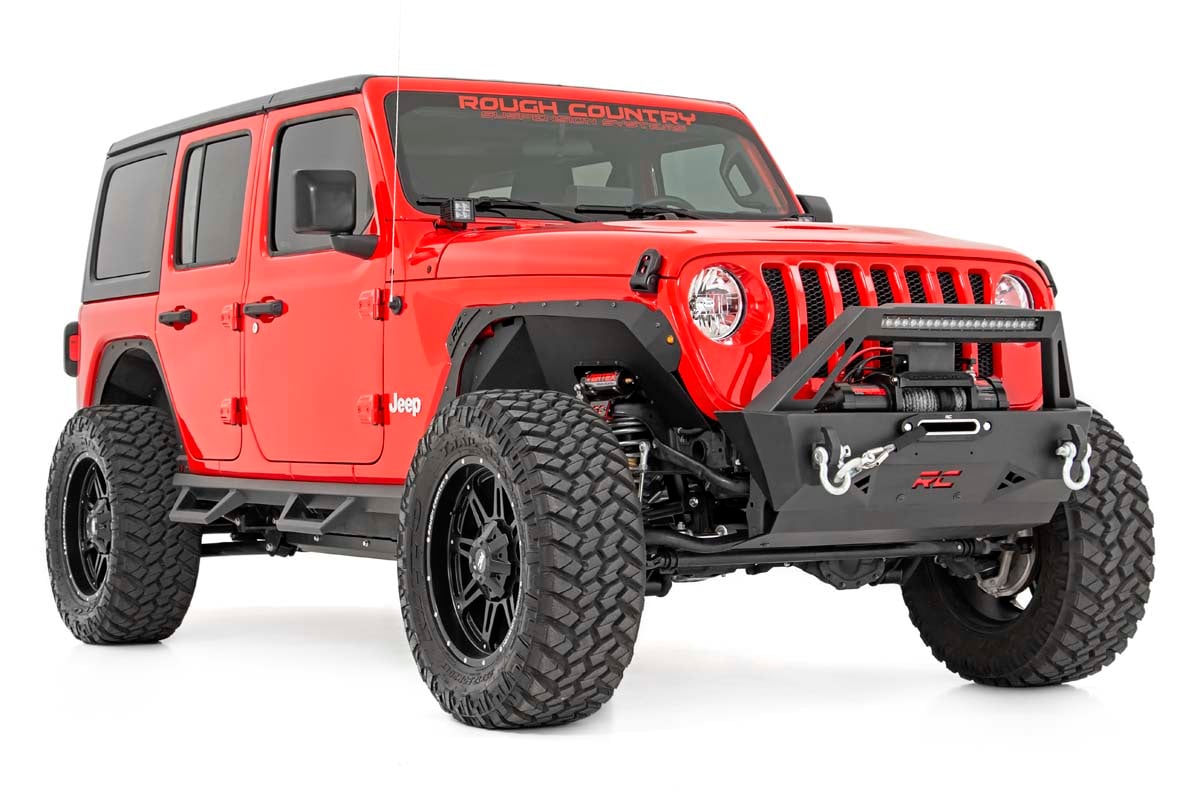 24-26 Jeep Wrangler Unlimited 4WD 3.5 Inch Lift Kit | Adj Lower | FR D/S - Rough Country