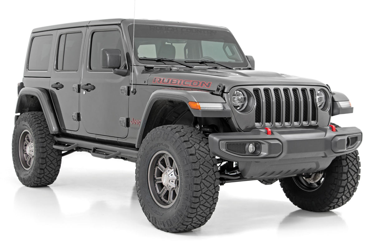 24-26 Jeep Wrangler Unlimited Rubicon 4WD 3.5 Inch Lift Kit | Adj Lower | FR D/S - Rough Country