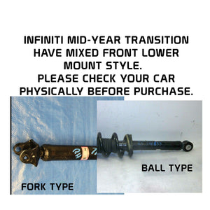 16-19 Infiniti Q50 RWD 2.0T 4 cylinder Godspeed Mono-Air Air Strut