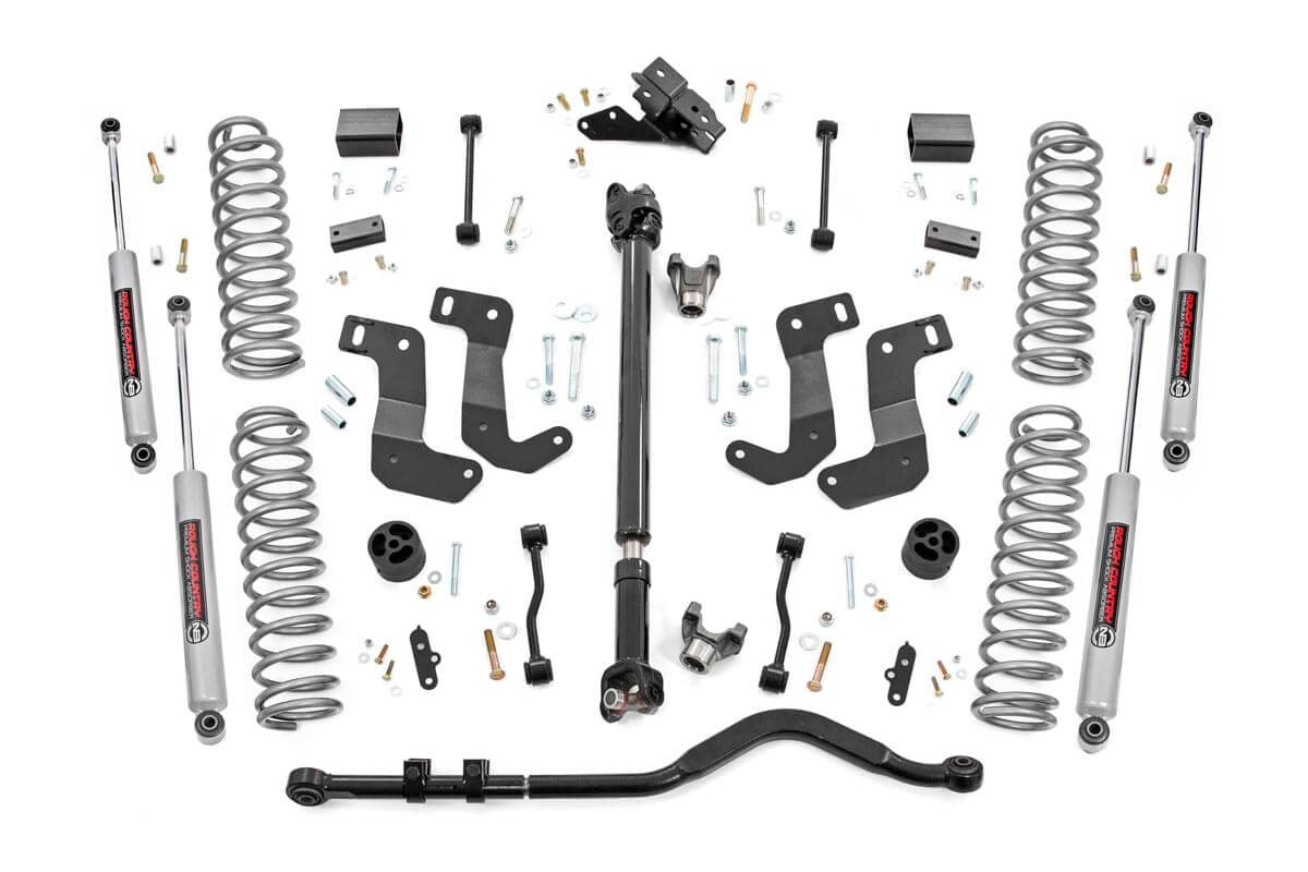18-23 Jeep Wrangler Unlimited 4WD 3.5 Inch Lift Kit | C/A Drop | FR D/S - Rough Country